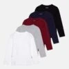 Friboo 5 PackMaglietta A Manica LungaMulti-Coloured/Black/Dark Red Bambini T-shirt & Top F5723G075-T12