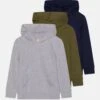 Friboo 3 PackFelpa Con CappuccioGrey/Green/Blue Bambini Pullover & Cardigan F5724K02N-C11