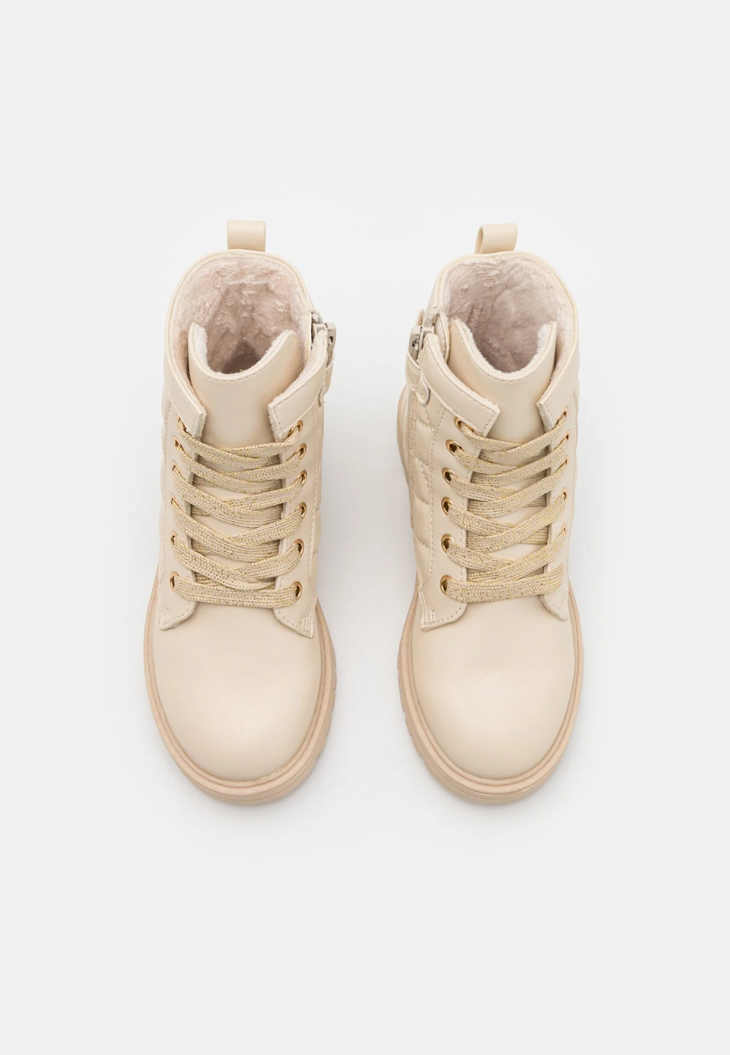 Friboo Stivaletti Stringati - Nude 4 Friboo Stivaletti Stringati - Nude - immagine 4