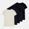 Friboo 5 PackT-Shirt BasicBlack/Dark Blue Bambini T-shirt & Top F5724G075-T12