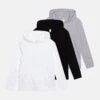 Friboo 3 PackFelpa Con CappuccioMulti-Coloured/ Black/Grey Bambini Pullover & Cardigan F5724K02O-T11