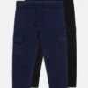Friboo Unisex 2 PackPantaloni SportiviDark Blue/Black Bambini Pantaloni F5724B02C-K11