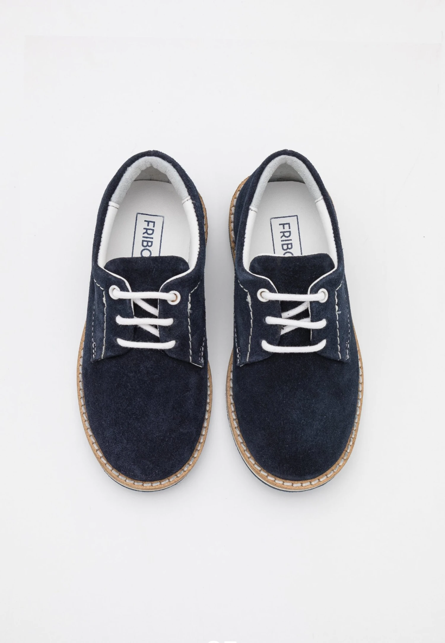 Friboo Leather - Stringate - Dark Blue 4 Friboo Leather - Stringate - Dark Blue - immagine 4